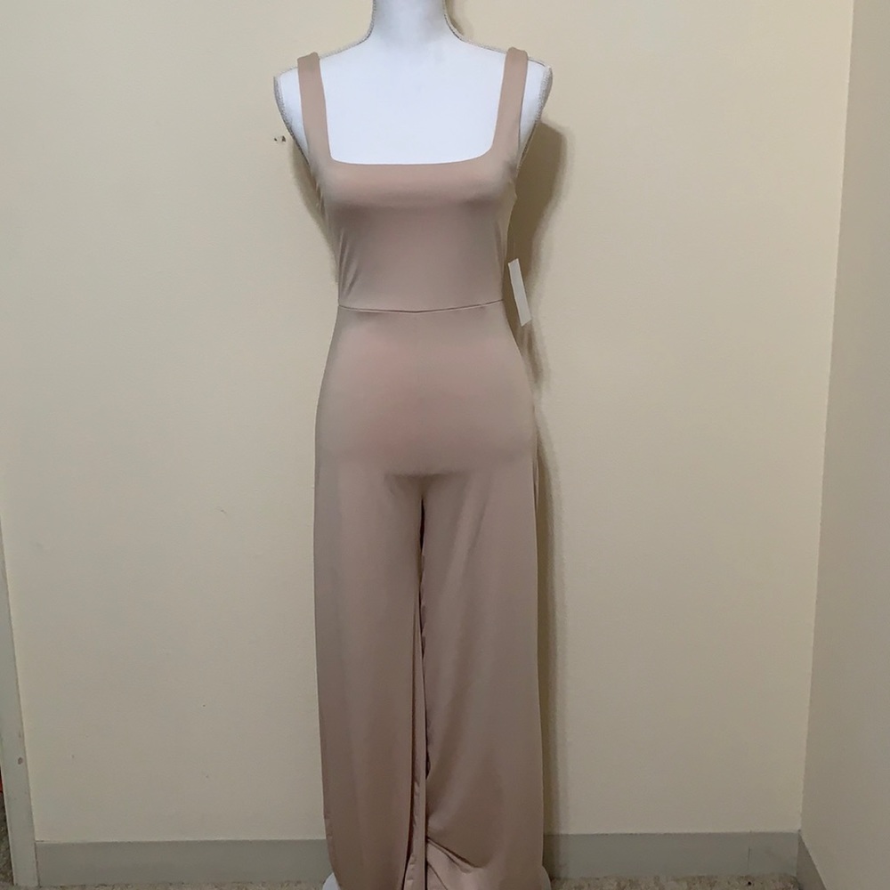NWT nude jumpsuit